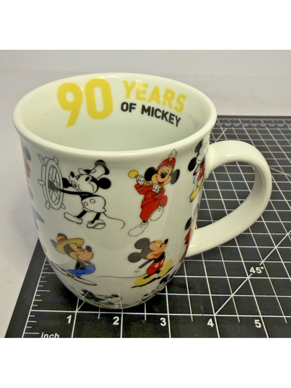 Disney Mickey Mouse "90 Years of Mickey" Ceramic Mug - The Original Mickey